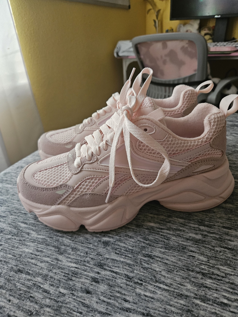 Reebok Light Pink Chunky Sneakers